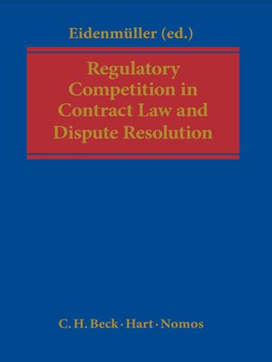cover image of Regulatory Competition in Contract Law and Dispute Resolution